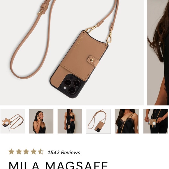Bandolier Mila MagSafe iPhone 14 case, strap and pouch - Picture 4 of 5